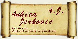 Ankica Jerković vizit kartica